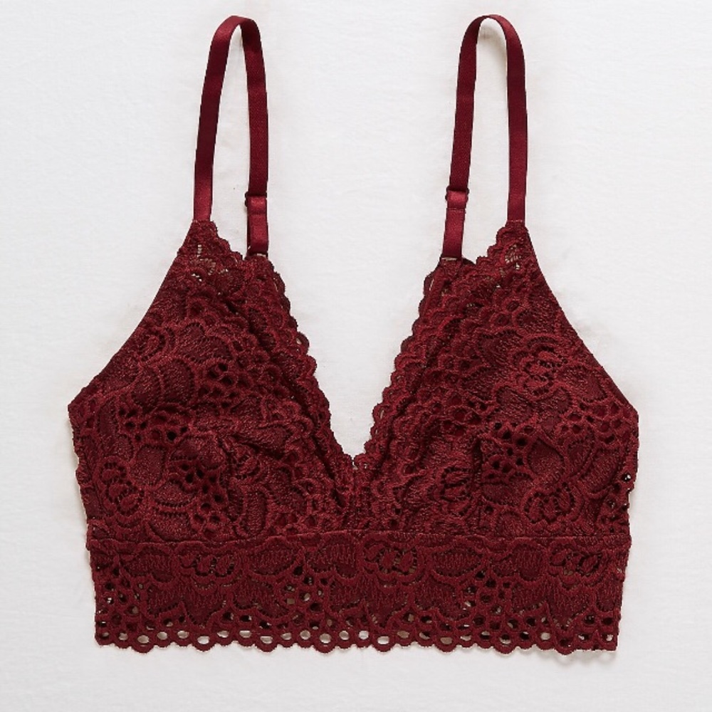 Aerie boho lace plunge bralette